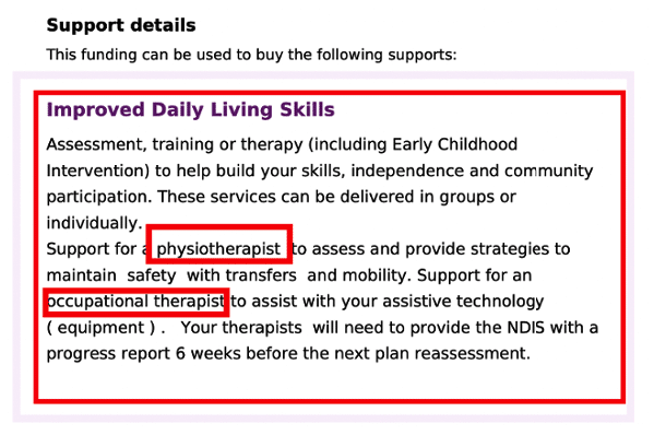 Stated therapy in a plan