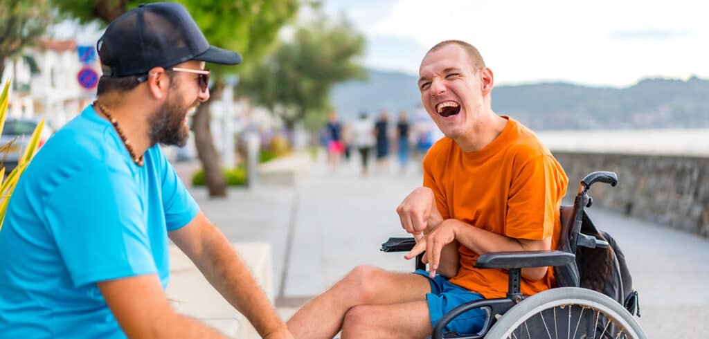 A provider with an NDIS Participant who is happy